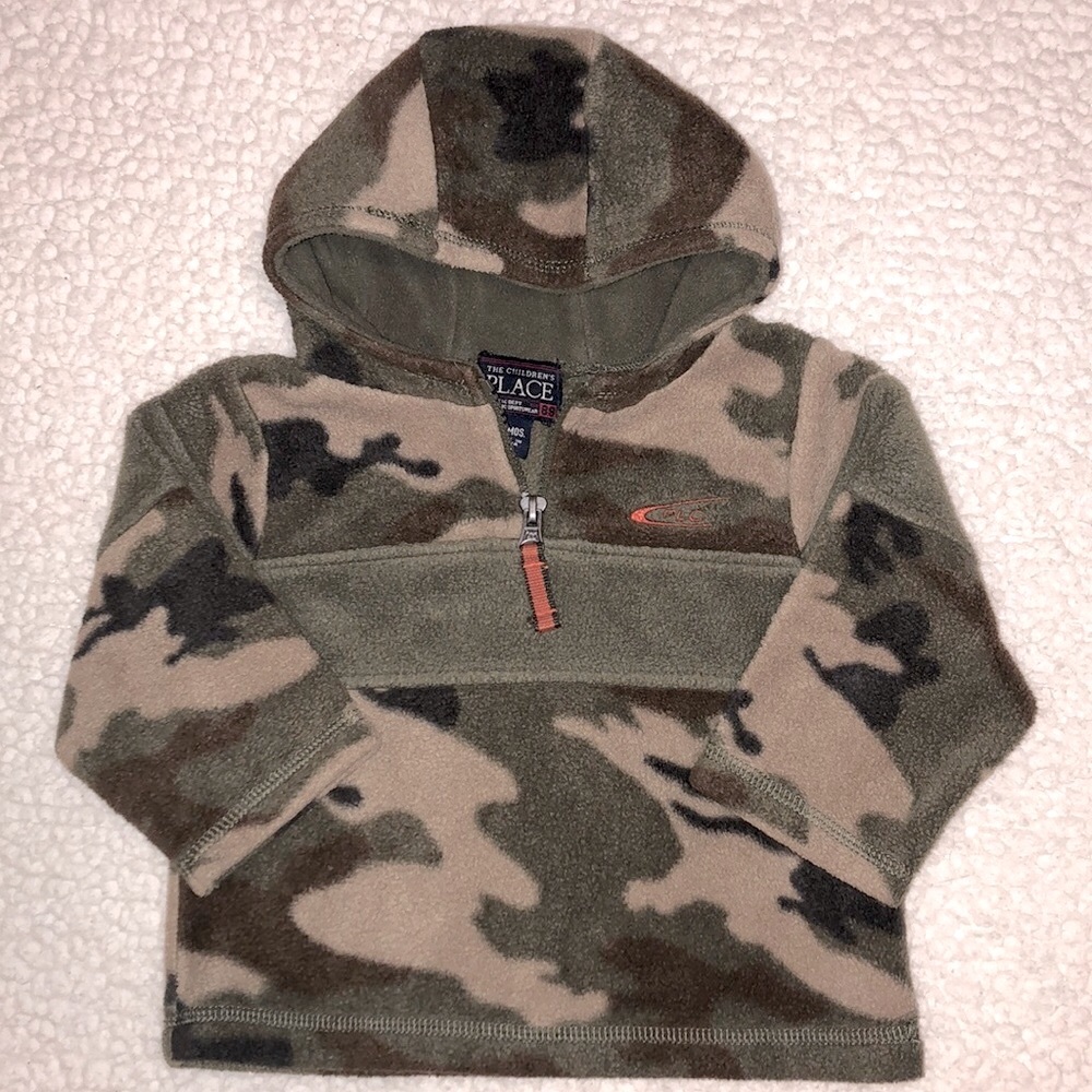 The Children’s Place Camo Fleece Hoodie